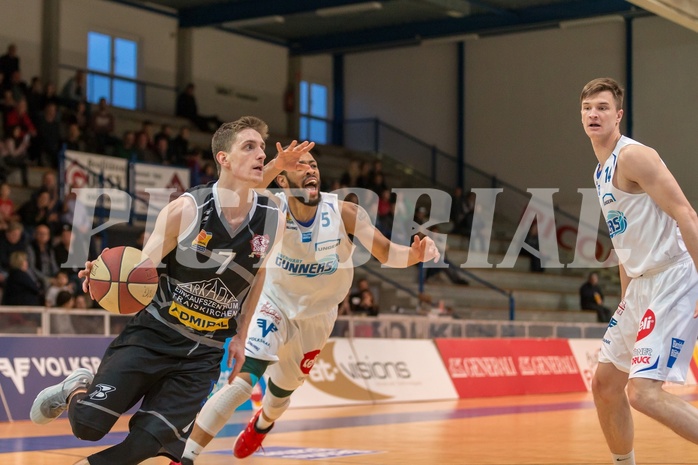 Basketball, ABL 2017/18, Grunddurchgang 23.Runde, Oberwart Gunners, Traiskirchen Lions, Benedikt Güttl (7)