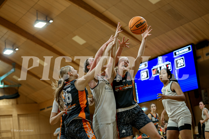 22.02.2025 Österreichischer Basketballverband 2024/25, SLWU19 Basket Flames UNION vs Basket Duchess