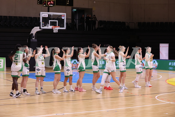 23.03.2024, Graz, Raiffeisen Sportpark, Basketball Damen Superliga 2023/24, Semifinale, Spiel 2, UBI Holding Graz - BK Raiffeisen Duchess Klosterneuburg,  