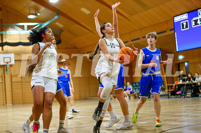 17.11.2024 Österreichischer Basketballverband 2024/25, SLWU19, Basket Flames UNION vs. BBU Salzburg