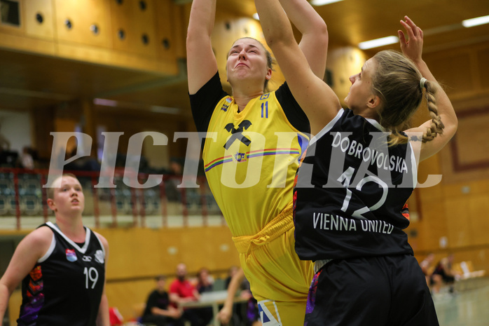 Basketball Damen Superliga 2023/24, Grunddurchgang 3.Runde Vienna United vs. SKN St.Pölten


