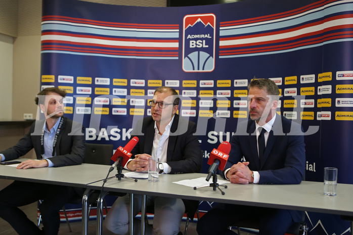 Basketball Superliga 2019/20, Pressekonferenz vs. 


