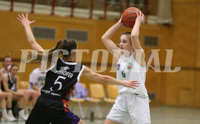 Basketball Damen Superliga 2021/22, Grundducrhgang 14.Runde Vienna United vs. KOS Celovec


