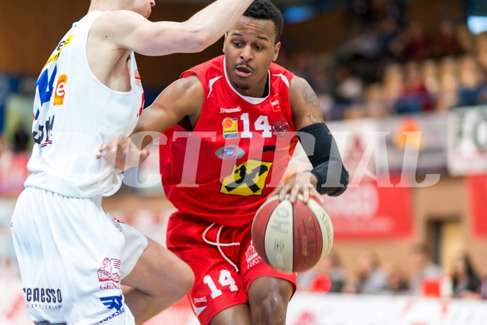 Basketball ABL 2015/16 Grunddurchgang 33.Runde Oberwart Gunners vs. WBC Wels