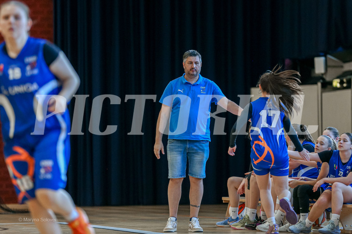 27.04.2025 Österreichischer Basketballverband 2024/25, SLWU16 VF Basket Flames UNION vs. DBB  Basketgirls Wels