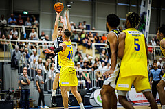 Basketball, Win2Day Superliga 2023/24, Grunddurchgang 4.Runde, SKN St. Pölten, Gmunden Swans, Jakob Lohr (12)