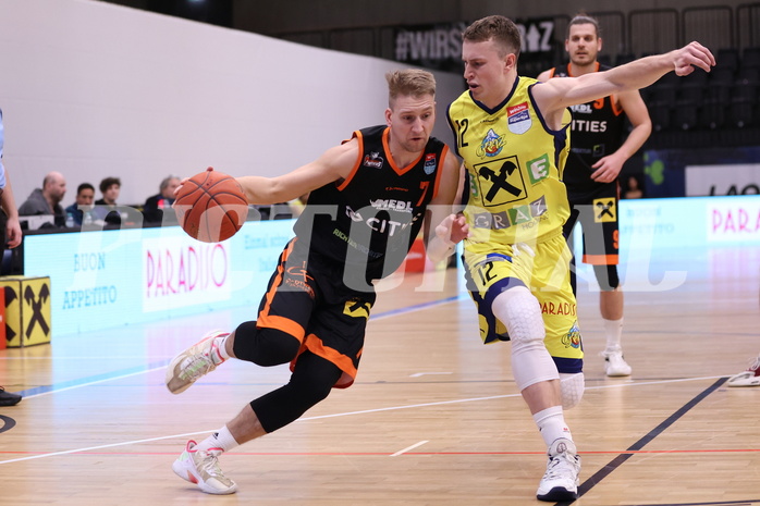 01.04.2023, Graz, Raiffeisen Sportpark Graz, Basketball Superliga 2022/23, 7. Qualifikationsrunde, UBSC Raiffeisen Graz vs. CITIES Panthers Fürstenfeld 
