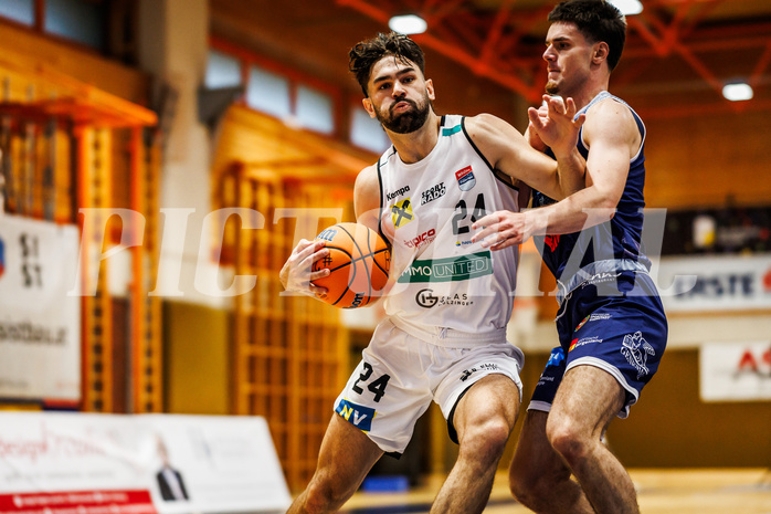 Basketball, win2day Basketball Superliga 2024/25, Grunddurchgang Runde 2, BBC Nord Dragonz, Klosterneuburg Dukes, Will Carius (24)