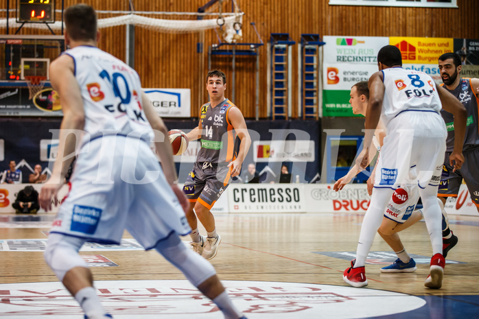 Basketball, Admiral Basketball Superliga 2019/20, Grunddurchgang 16.Runde, Oberwart Gunners, Klosterneuburg Dukes, Valentin Bauer (14)