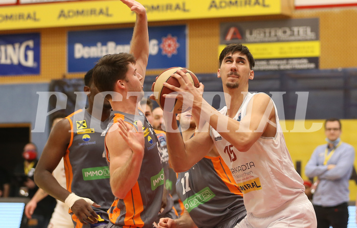 Basketball Superliaga 2020/21, Grunddurchgang 14.Runde Traiskirchen Lions vs. Klosterneuburg Dukes