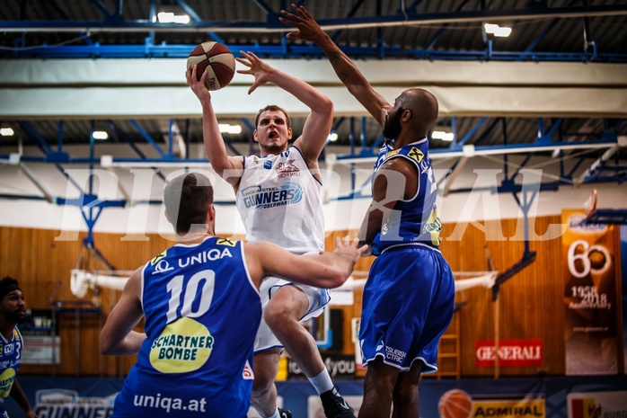 Basketball, ABL 2018/19, Grunddurchgang 17.Runde, Oberwart Gunners, Gmunden Swans, Renato Poljak (16)