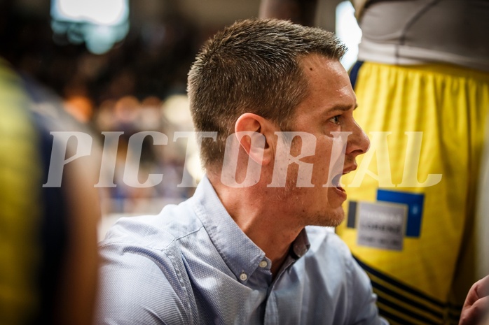 Basketball, ABL 2018/19, Grunddurchgang 27.Runde, Oberwart Gunners, BC Vienna, Milos Spoar (Head Coach) Basketball, ABL 2018/19, Grunddurchgang 27.Runde, Oberwart Gunners, BC Vienna, Milos Spoar (Head Coach)