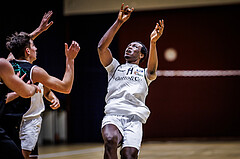 Basketball, Basketball Zweite Liga 2023/24, Grunddurchgang 17.Runde, Basket Flames, Union Deutsch Wagram Alligators, Kingsley Fobi (14)