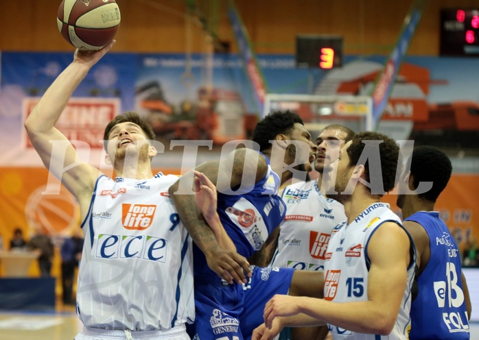 Basketball ABL 2016/17 Grunddurchgang 16.Runde Kapfenberg Bulls vs Oberwart Gunners