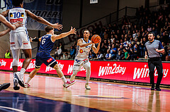 Basketball, win2day Basketball Superliga 2024/25, Grunddurchgang Runde 19, Oberwart Gunners, BBC Nord Dragonz, Jonathan Knessl (12)