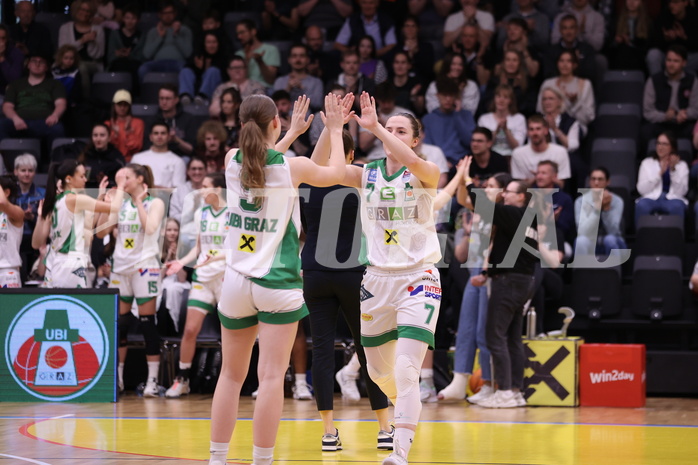 01.04.2024, Graz, Raiffeisen Sportpark, Basketball Damen Superliga 2023/24, Finale, Spiel 2, UBI Holding Graz - SKN St. Pölten Frauen ,  