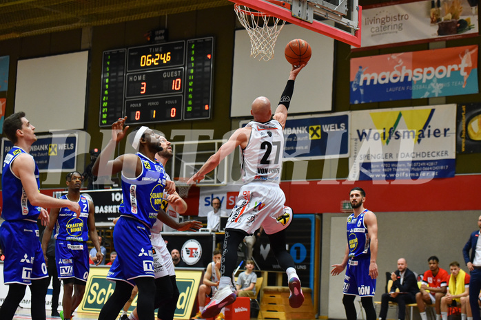 Basketball Superliga 2021/22, 
Viertelfinale Spiel 4, Flyers Wels vs Swans Gmunden