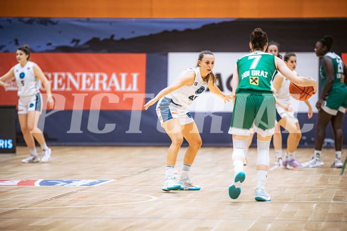 Basketball, Win2Day Basketball Damen Superliga 2022/23, Grunddurchgang 6.Runde, Vienna D.C. Timberwolves, UBI Holding Graz, Zoe Sonvilla (45)
