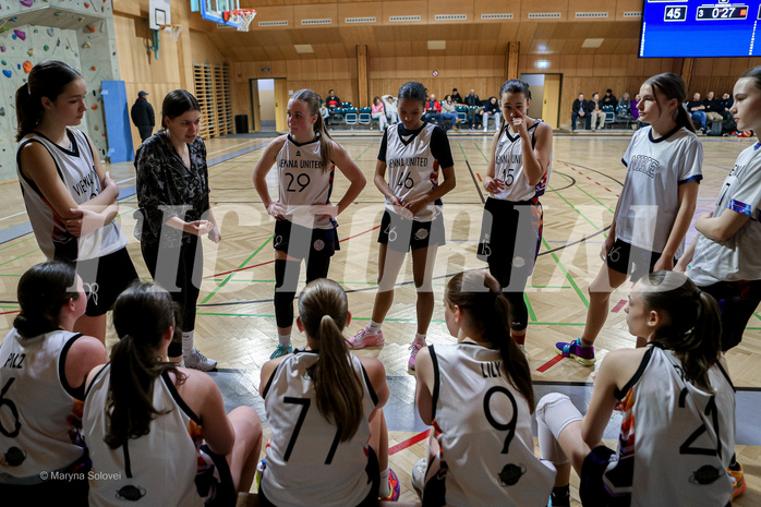 16.02.2025 Österreichischer Basketballverband 2024/25, SLWU16 Vienna United vs Basket Duchess