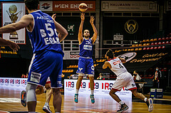 Basketball, bet-at-home Basketball Superliga 2020/21, Grunddurchgang 7. Runde, BC Vienna, Oberwart Gunners, Terrence Bieshaar (14)