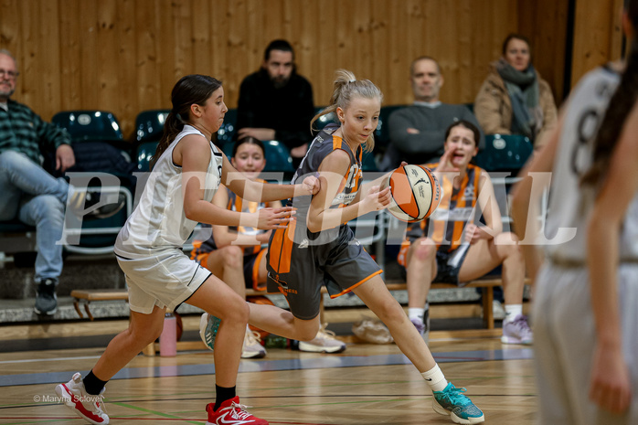 22.02.2025 Österreichischer Basketballverband 2024/25, SLWU14 Basket Flames UNION vs Basket Duchess
