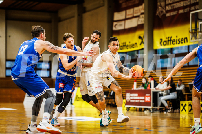 Basketball, Basketball Zweite Liga 2023/24, Viertelfinale Spiel 2, Mattersburg Rocks, Kufstein Towers, Petar Zivkovic (8)