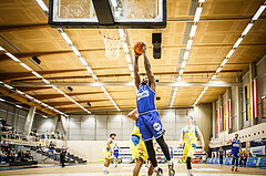 Basketball, bet-at-home Basketball Superliga 2021/22, Platzierungsrunde 9.Runde, SKN St. Pölten Basketball, Oberwart Gunners, Emondre Rickman (14)