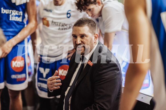 Basketball, Basketball Superliga 2023/24, Grundduchgang 2.Runde, Fürstenfeld Panthers, Oberwart Gunners, Horst Leitner (Head Coach)