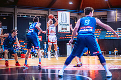 Basketball, Win2Day Superliga 2022/23, Grunddurchgang 21.Runde, BC GGMT Vienna, Vienna Timberwolves, Enis Murati (44)