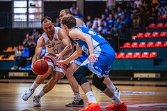 Basketball, Win2Day Superliga 2022/23, 8. Platzierungsrunde, BC Vienna, Oberwart Gunners, Enis Murati (44)