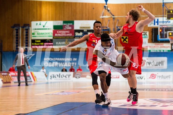 Basketball, ABL 2016/17, Playoff HF Spiel 1, Oberwart Gunners, WBC Wels, Derek Jackson Jr. (6)