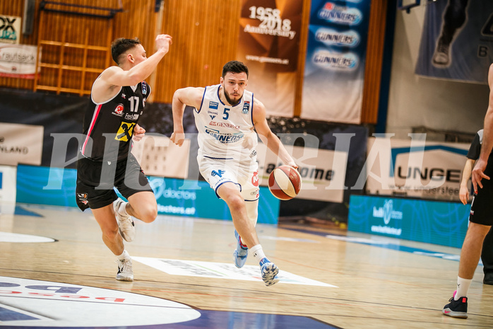 Basketball, bet-at-home Basketball Superliga 2020/21, Platzierungsrunde, 5. Runde, Oberwart Gunners, Flyers Wels, Ignas Fiodorovas (5)