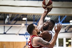 Basketball, ABL 2018/19, Playoff VF Spiel 2, Oberwart Gunners, BC Vienna, Christopher Tawiah (14)