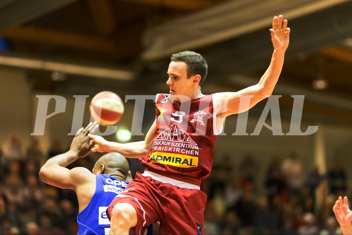 Basketball ABL 2015/16 Grunddurchgang 23.Runde Traiskirchen Lions vs. Oberwart Gunners