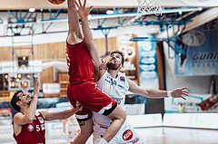 Basketball, Basketball Superliga 2023/24, Gunddurchgang 7. Runde, Oberwart Gunners, BC Vienna, Daniel Koeppel (14)