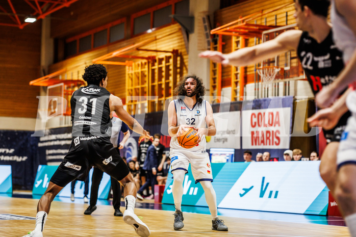 Basketball, win2day Basketball Superliga 2024/25, Qualifikationsrunde 4, BBC Nord Dragonz, Kapfenberg Bulls, Sead Hadzifejzovic (32)