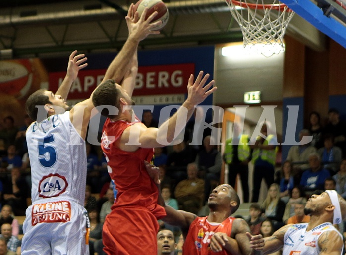 Basketball ABL 2015/16 Playoff Viertelfinale Spiel 3 Kapfenberg Bulls vs WBC Wels 
