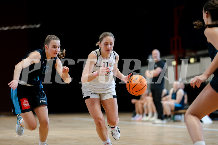 15.02.2025 Österreichischer Basketballverband 2024/25, SLWU19, Basket Flames UNION vs. Vienna Timberwolves