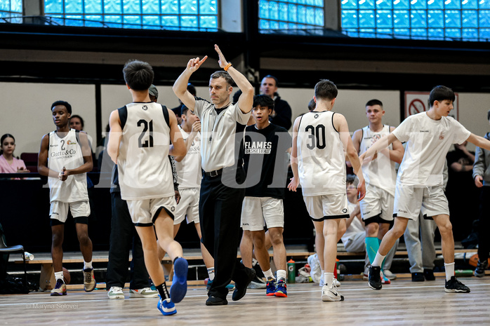 02.03.2025 Österreichischer Basketballverband 2024/25, SLMU16 Basket Flames WAT vs. FCN Baskets Wels