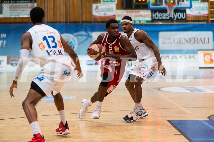 Basketball, ABL 2016/17, Grunddurchgang 19.Runde, Oberwart Gunners, BC Vienna, Anthony Clemmons (5), Derek Jackson Jr. (6)