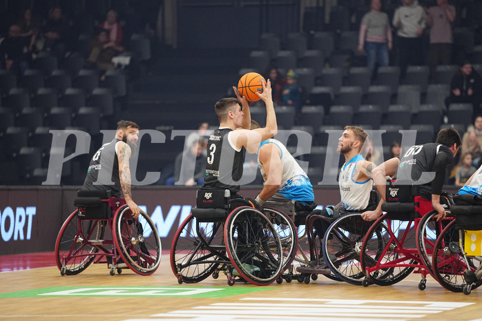 Basketball Austria Cup 2025, Final Four, Rollstuhl BB Cup Finale,  Flinkstones Graz vs Sitting Bulls Klosterneuburg


