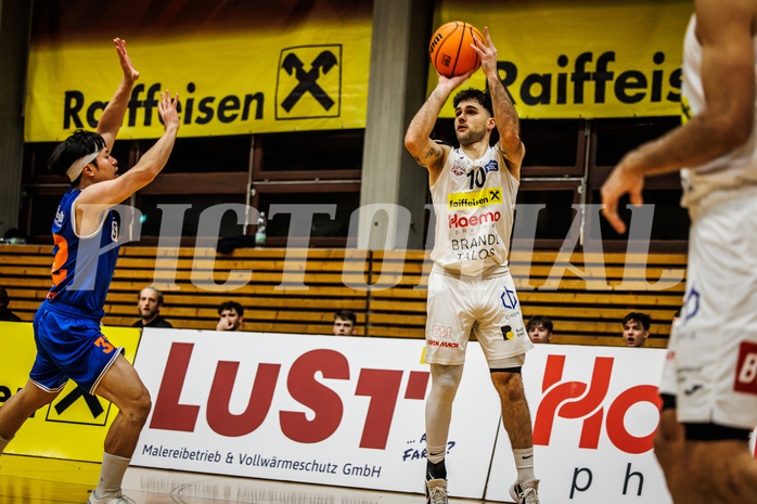 Basketball, Basketball Zweite Liga 2023/24, Grunddurchgang 10.Runde, Mattersburg Rocks, BBU Salzburg, Julian Alper (10)