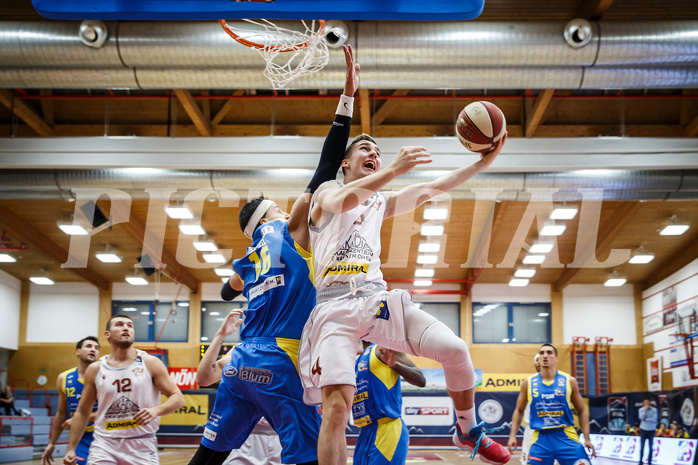 Basketball, Admiral Basketball Superliga 2019/20, Grunddurchgang 9.Runde, Traiskirchen Lions, SKN St. Pölten, Jan Razdevsek (4)