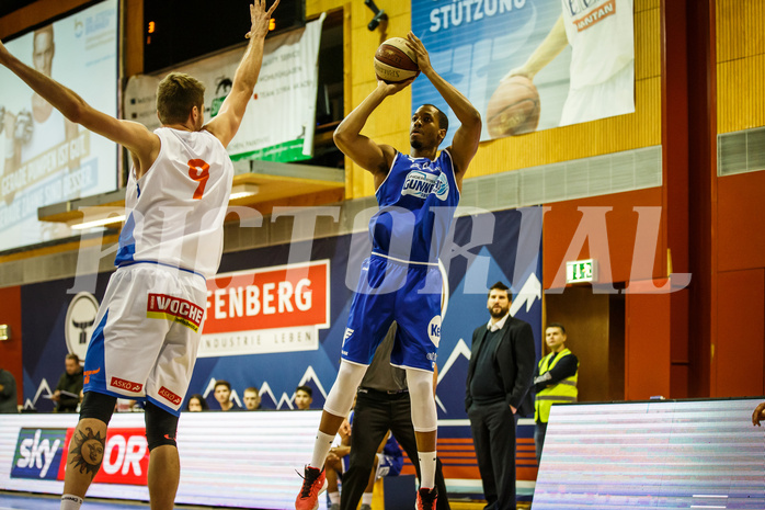Basketball, Admiral Basketball Superliga 2019/20, Grunddurchgang 10.Runde, Kapfenberg Bulls, Oberwart Gunners, Orion Outerbridge (8)
