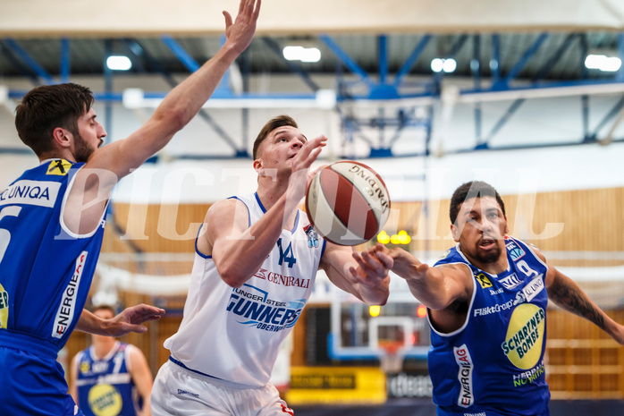 Basketball, Admiral Basketball Superliga 2019/20, Grunddurchgang 11.Runde, Oberwart Gunners, Gmunden Swans, Maximilian Schuecker (14)