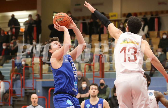 Basketball Superliaga 2021/22, Grunddurchgang 16.Runde Traiskirchen Lions vs. D.C. Timberwolves