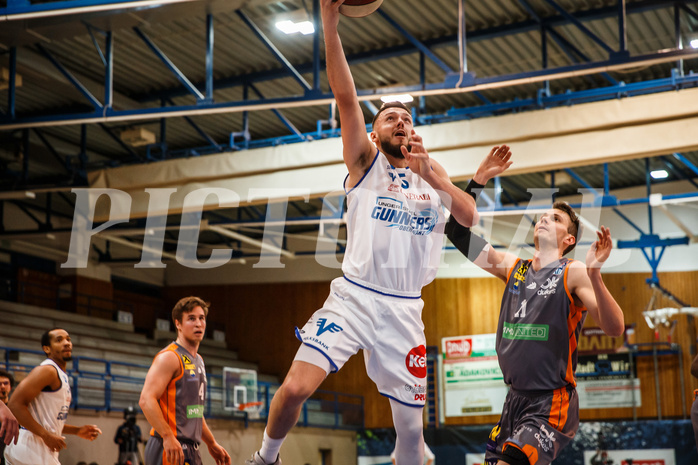 Basketball, bet-at-home Basketball Superliga 2020/21, Platzierungsrunde, 2. Runde, Oberwart Gunners, Klosterneuburg Dukes, Ignas Fiodorovas (5)