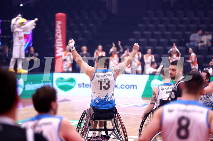 19.01.2025, Graz, Raiffeisen Sportpark, Rollstuhl BB Cup 2025, Finale, Flinkstones Graz vs Sitting Bulls Klosterneuburg,  