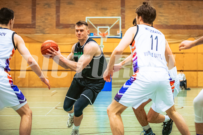 Basketball, Basketball Zweite Liga 2022/23, Grunddurchgang 19.Runde, Vienna United, UDW Alligators, Branislav Balvan (14)