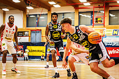 Basketball, win2day Basketball Superliga 2024/25, Grunddurchgang 9.Runde, Traiskirchen Lions, Gmunden Swans, Jakob Lohr (12)